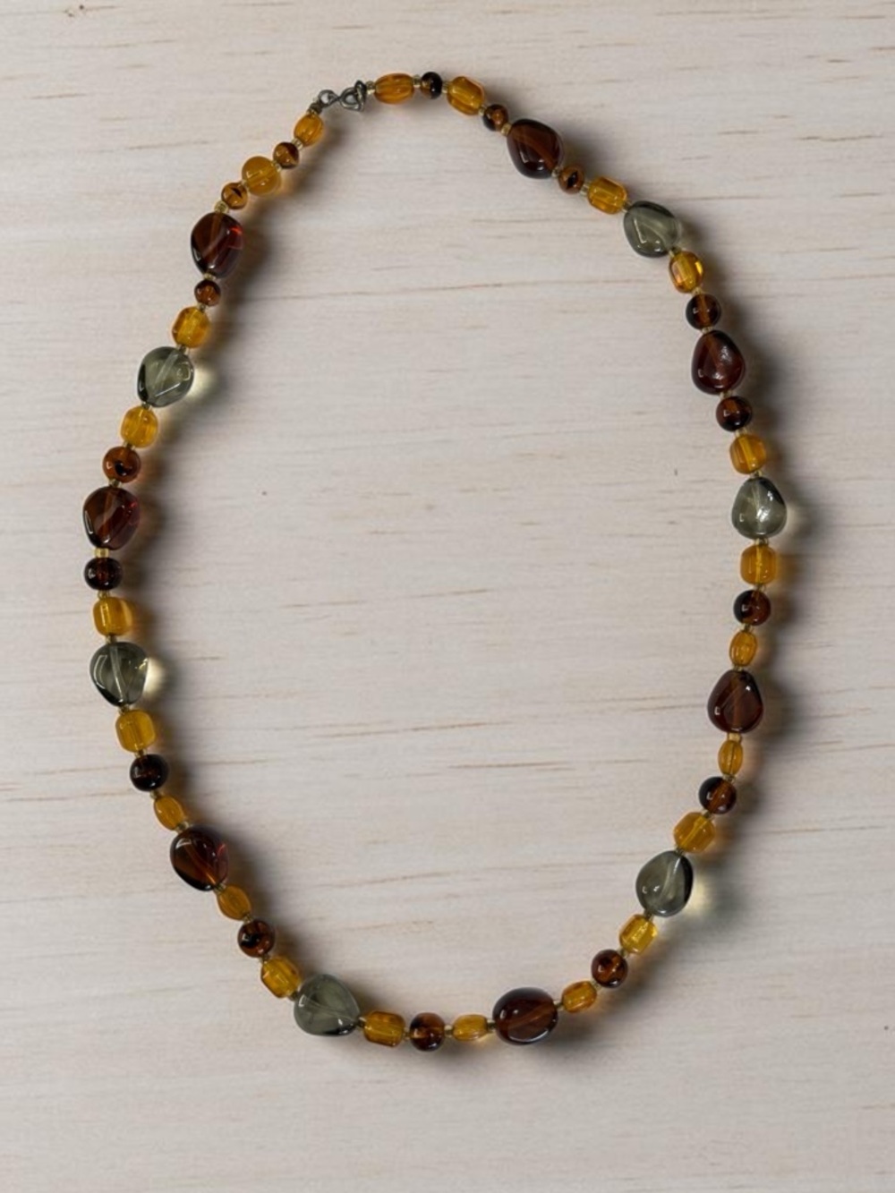 🫶🏻 Amber & Gemstone Fashion Necklace